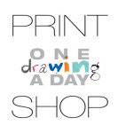 one drawing a day print shop