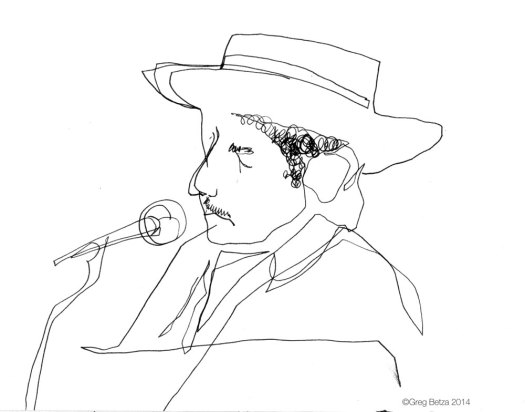 Bob Dylan Reportage illustration
